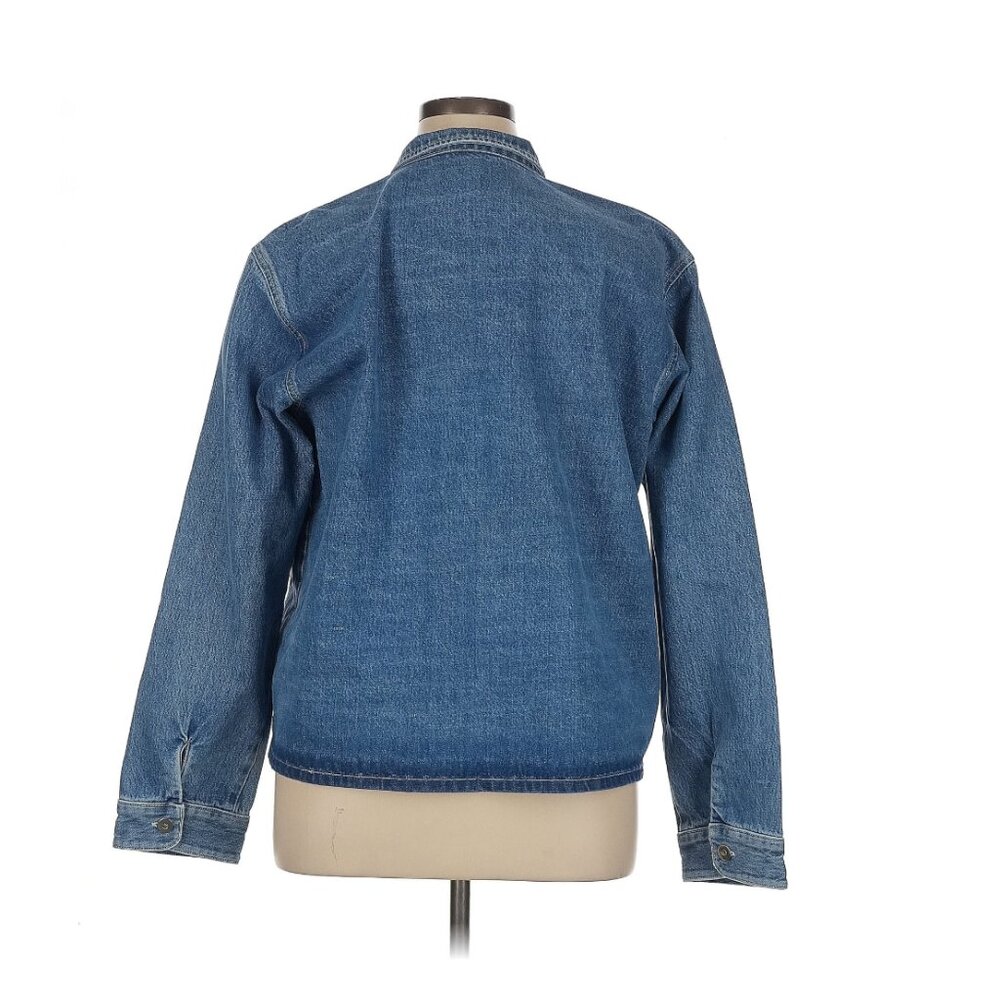 YONY Denim Chore Jacket Made in USA Medium Blue Wash Patch Pocket Minimal XL - Picture 10 of 13